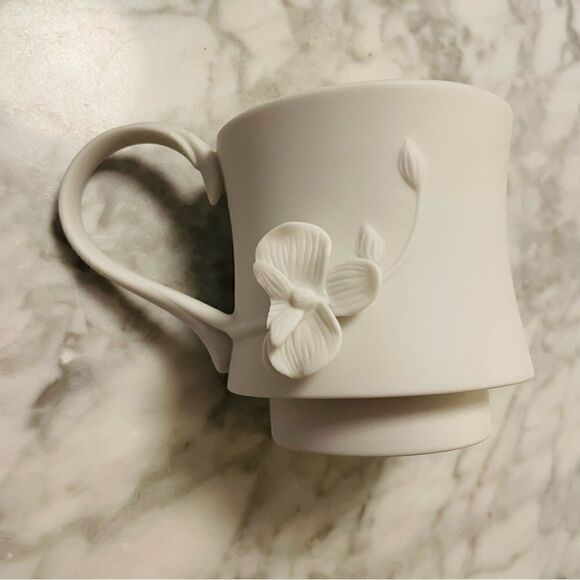 Teavana Orchid White Bisque Porcelain Tea Set - Picture 14 of 16